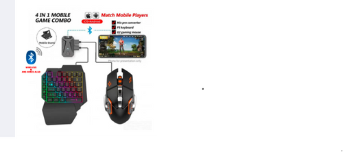 4 in 1 Mobile Game Combo - Keyboard Mouse Converter Stand
