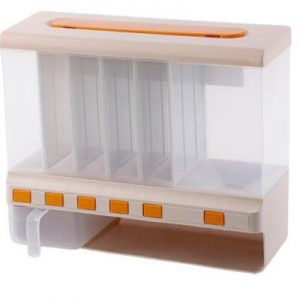 Wall-Mounted Cereal and Grain Dispenser with multiple compartments